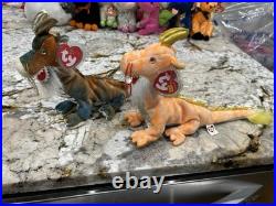 Ty Beanie Baby LOONG Dragons RARE 2005 Asian-Pacific Exclusive NWT Tag Protector