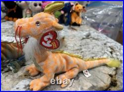 Ty Beanie Baby LOONG Dragons RARE 2005 Asian-Pacific Exclusive NWT Tag Protector