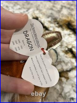 Ty Beanie Baby LOONG Dragons RARE 2005 Asian-Pacific Exclusive NWT Tag Protector