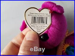 Ty Beanie Baby Millennium Millenium Bear P. E. Pellets Rare With Errors