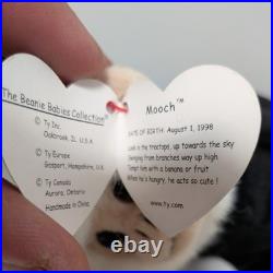 Ty Beanie Baby Mooch With Rare Retired Tag Errors Great Condition