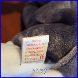 Ty Beanie Baby Nanook the Husky RARE Retired PVC Pellets with Tag Errors (#4104)