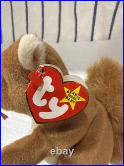 Ty Beanie Baby Nuts The Squirrel Rare! Original tag. PVC Plenty Of Tag Errors