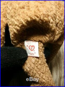 Ty Beanie Baby ORIGiiNAL CURLY- EXTREMELY SURFACE STAMP Best RARE GIFT