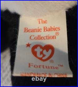 Ty Beanie Baby Original Fortune Panda Bear Retired1997/1998 Tag Errors Rare