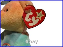 Ty Beanie Baby Original Peace Bear Rare Retired WithMultiple Tag Errors Vtg 1996