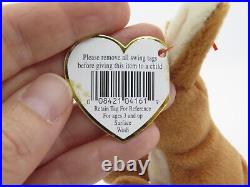 Ty Beanie Baby POUCH Kangaroo Rare Tag Errors Retired PVC Pellets 11-6-1996