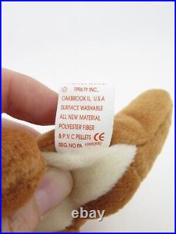 Ty Beanie Baby POUCH Kangaroo Rare Tag Errors Retired PVC Pellets 11-6-1996