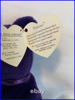 Ty Beanie Baby? PRINCESS Diana Bear 1997 RARE & RETIRED MINT with MINT TAGS