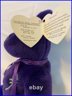 Ty Beanie Baby? PRINCESS Diana Bear 1997 RARE & RETIRED MINT with MINT TAGS