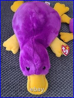 Ty Beanie Baby Patti, The Platypus. 3 Sizes VERY RARE ERRORS