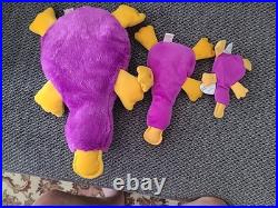 Ty Beanie Baby Patti, The Platypus. 3 Sizes VERY RARE ERRORS