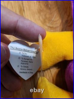 Ty Beanie Baby Patti the Platypus 1993 Retired RARE, PVC Pellets with Errors