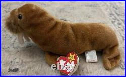 Ty Beanie Baby Paul The Walrus 1999 ERROR RARE Different Name On Tush Tag