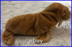 Ty Beanie Baby Paul The Walrus 1999 ERROR RARE Different Name On Tush Tag