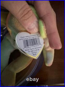 Ty Beanie Baby Peace Bear (1996, Multicolor, Rare & Retired, Original Tag)