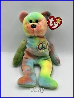 Ty Beanie Baby Peace Bear 1996 Original Rare Mint Condition Collectors Piece
