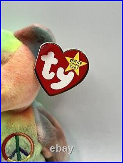 Ty Beanie Baby Peace Bear 1996 Original Rare Mint Condition Collectors Piece