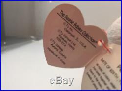 Ty Beanie Baby-Peace Bear-PVC Pellets-Multiple Errors-1996-Rare-Retired
