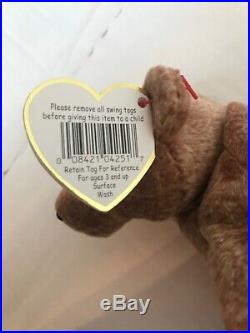 Ty Beanie Baby Pecan The Bear 1999, VintageCollectibleRetiredRare