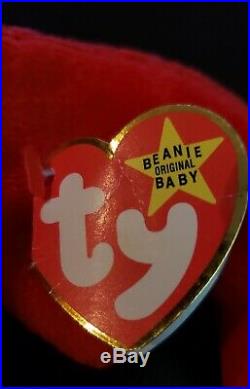 Ty Beanie Baby Pinchers1993, Rare, P. V. C Pellets, Original! 12 Errors