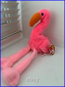 Ty Beanie Baby Pinky the Flamingo 1995 (Rare Collectable)