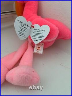 Ty Beanie Baby Pinky the Flamingo 1995 (Rare Collectable)
