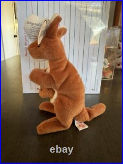 Ty Beanie Baby Pouch the Kangaroo 1996 with Errors (Rare Collectable)