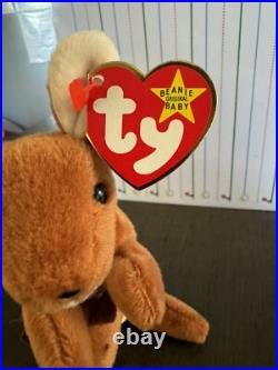 Ty Beanie Baby Pouch the Kangaroo 1996 with Errors (Rare Collectable)