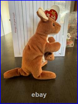 Ty Beanie Baby Pouch the Kangaroo 1996 with Errors (Rare Collectable)