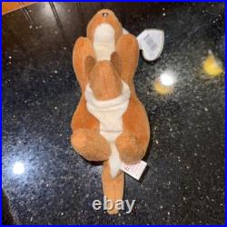 Ty Beanie Baby Pouch the Kangaroo 1996 with Errors (Rare Collectable) Ty Beanie Baby Pouch the Kangaroo 1996 with Errors (Rare Collectable)