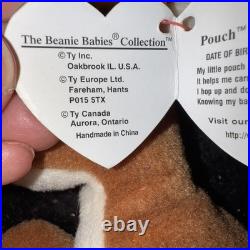 Ty Beanie Baby Pouch the Kangaroo 1996 with Errors (Rare Collectable) Ty Beanie Baby Pouch the Kangaroo 1996 with Errors (Rare Collectable)