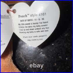 Ty Beanie Baby Pouch the Kangaroo 1996 with Errors (Rare Collectable) Ty Beanie Baby Pouch the Kangaroo 1996 with Errors (Rare Collectable)