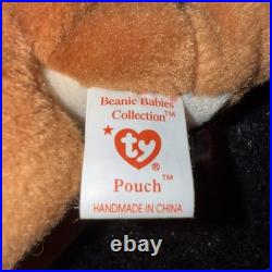 Ty Beanie Baby Pouch the Kangaroo 1996 with Errors (Rare Collectable) Ty Beanie Baby Pouch the Kangaroo 1996 with Errors (Rare Collectable)