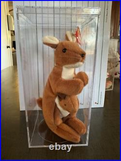 Ty Beanie Baby Pouch the Kangaroo 1996 with Errors (Rare Collectable)