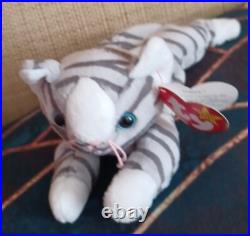 Ty Beanie Baby Prance The cat 1997 Rare Multiple Tag Errors Pe PELLETS