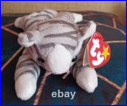 Ty Beanie Baby Prance The cat 1997 Rare Multiple Tag Errors Pe PELLETS