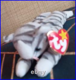 Ty Beanie Baby Prance The cat 1997 Rare Multiple Tag Errors Pe PELLETS