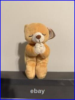 Ty Beanie Baby Praying Hope Bear Rare with Tag Errors! 1999 Plush Toy Animal