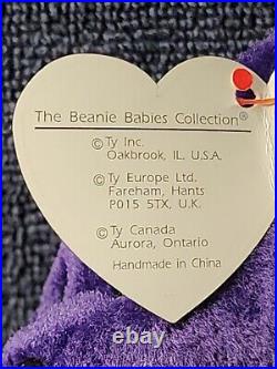 Ty Beanie Baby Princess Diana Bear 1997 RARE, RETIRED, & MINT Misspelling