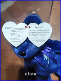 Ty Beanie Baby Princess Diana Retired RARE Errors Mint 1997 withcase