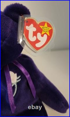 Ty Beanie Baby Princess The Diana Bear 1997 Rare PE Pellets 1st