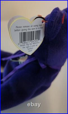 Ty Beanie Baby Princess The Diana Bear 1997 Rare PE Pellets 1st