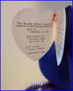 Ty Beanie Baby Princess The Diana Bear 1997 Rare PE Pellets 1st Ty Beanie Baby Princess The Diana Bear 1997 Rare PE Pellets 1st