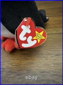 Ty Beanie Baby Puffer the Puffin Retired Mint 1997 withcase ORIGINAL RARE RETIRED