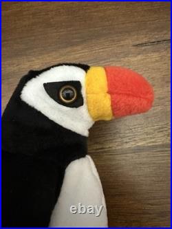 Ty Beanie Baby Puffer the Puffin Retired Mint 1997 withcase ORIGINAL RARE RETIRED