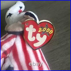 Ty Beanie Baby RIGHTY 2000 Elephant MAJOR TAG ERRORS 7-4-2000 RARE