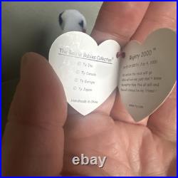 Ty Beanie Baby RIGHTY 2000 Elephant MAJOR TAG ERRORS 7-4-2000 RARE