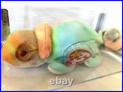 Ty Beanie Baby Rainbow The Chameleon 1997 RARE TUSH TAG STAMP