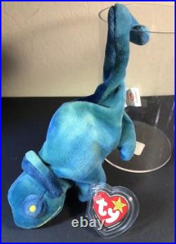Ty Beanie Baby Rainbow the Chameleon VERY RARE First Run Tag Errors Iggy Fabric Ty Beanie Baby Rainbow the Chameleon VERY RARE First Run Tag Errors Iggy Fabric